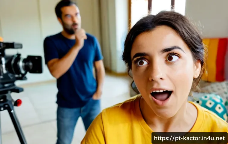 오연서 코미디 작품 도전기 - Photorealistic Portuguese television comedy rehearsal, charismatic young Portuguese actress practici...